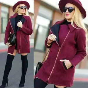 CHIC DOLLZ Burgundy Sweater Jacket
